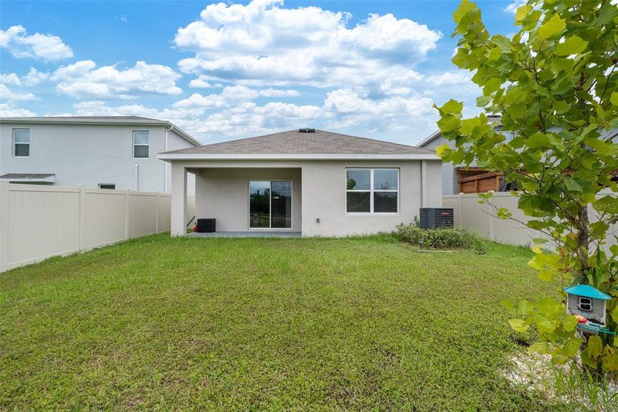 Exterior details and patio area of a home in Northwater at Two Rivers, Zephyrhills (Image 30).