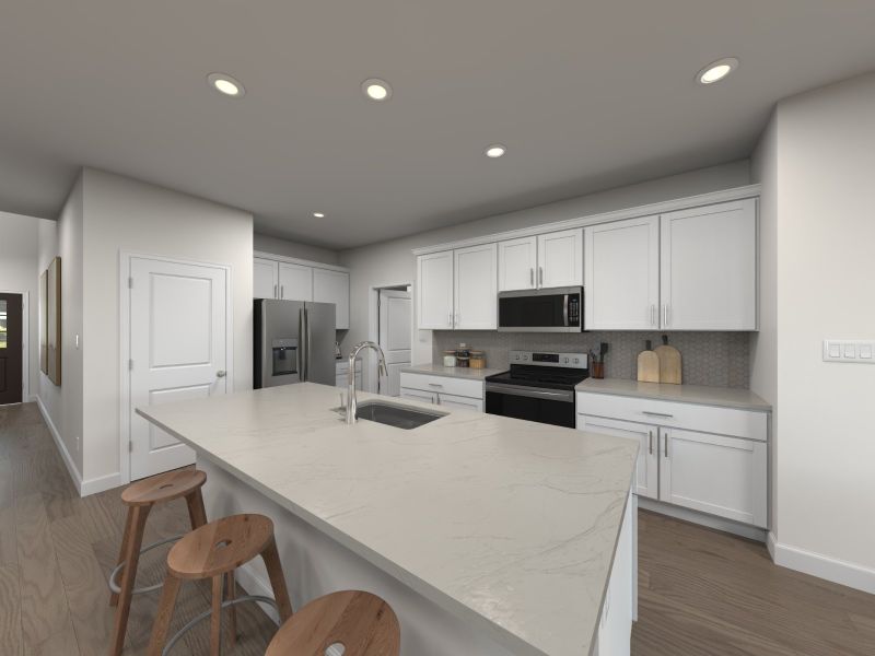 Furnished interior view inside a new home in Walnut Reserve, Conover (Image 4).