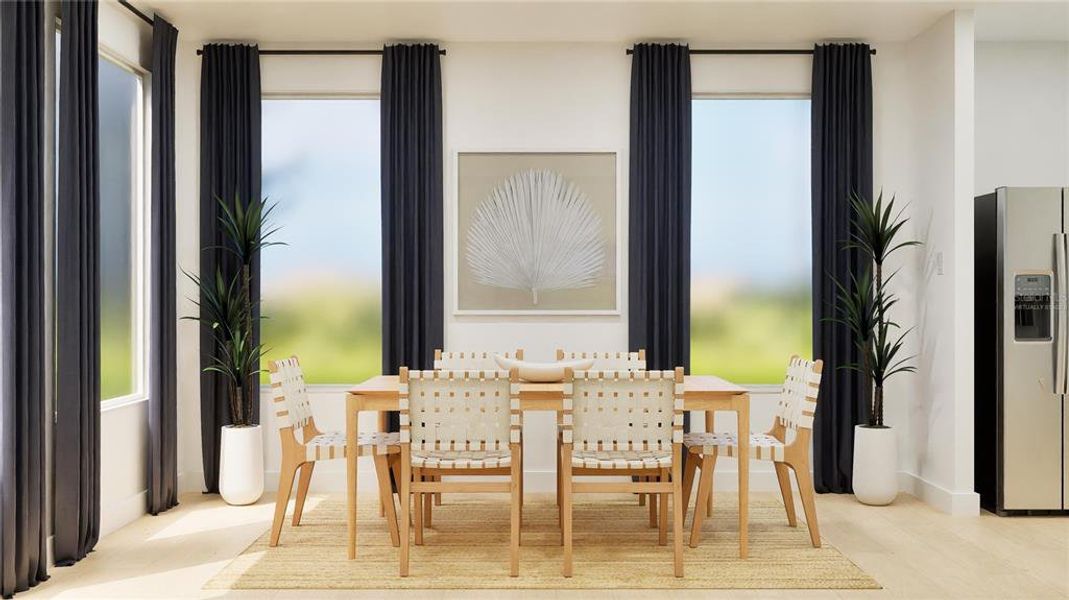 Furnished interior view inside a new home in Meadow Pointe, Groveland (Image 20).