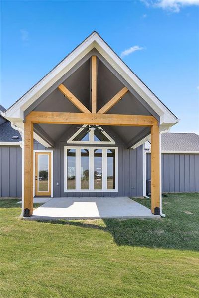 Exterior details and patio area of a home in , Whitesboro (Image 28). Exterior details and patio area of a home in , Whitesboro (Image 28).