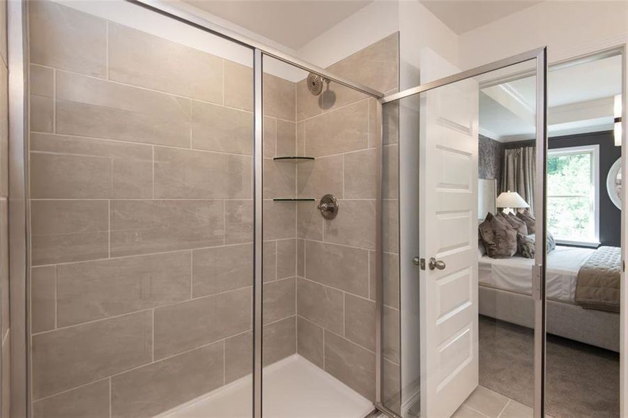 Close-up of interior finishes inside a home in Towns at Enclave, Lawrenceville (Image 18).