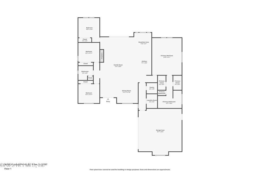 2D floor plan layout of this home in , Yulee, FL (Image 4).