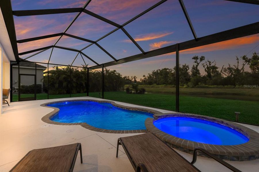Exterior details and patio area of a home in The Reserve at Twin Rivers, Parrish (Image 1). Exterior details and patio area of a home in The Reserve at Twin Rivers, Parrish (Image 1).