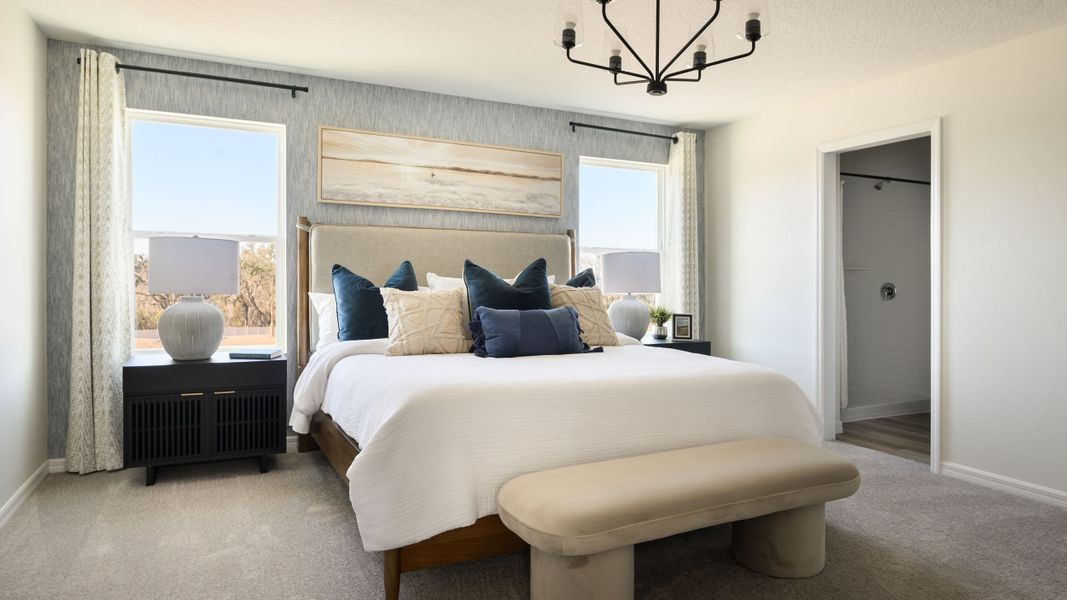 Furnished interior view inside a new home in Pasadena Ridge, Dade City (Image 10).