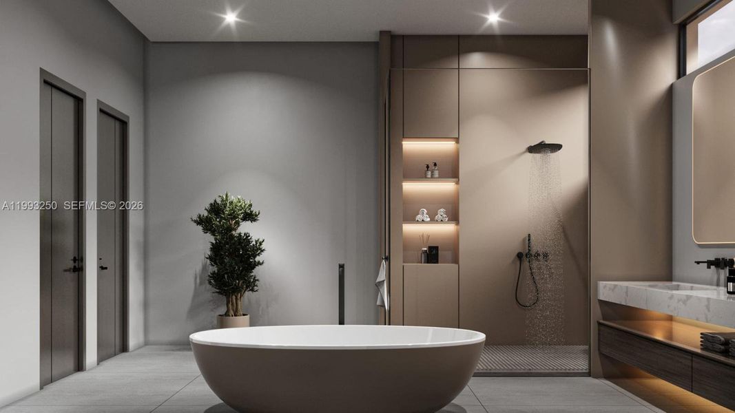 Furnished interior view inside a new home in , Fort Lauderdale (Image 18).