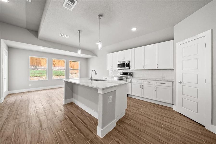 Furnished interior view inside a new home in , Fort Worth (Image 4). Furnished interior view inside a new home in , Fort Worth (Image 4).