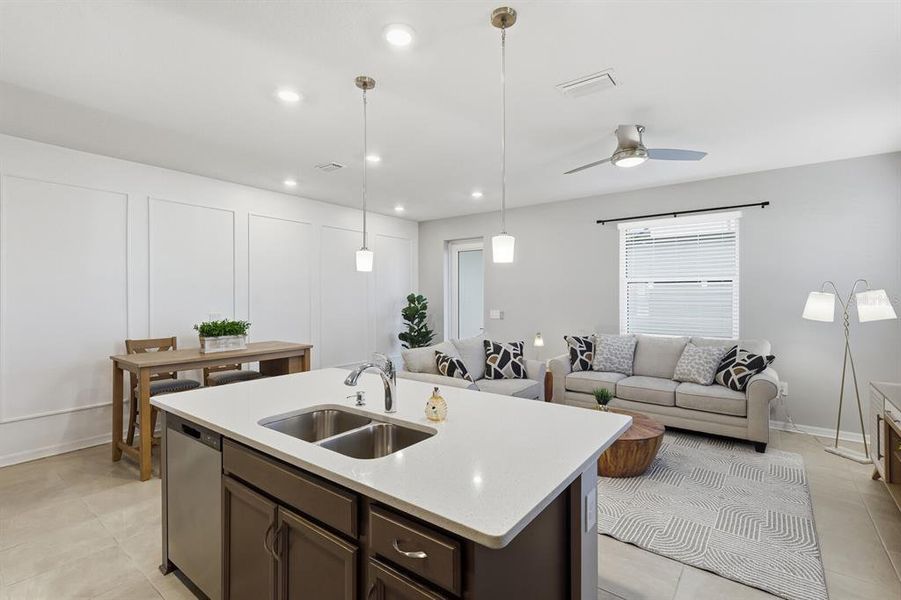 Furnished interior view inside a new home in Nautique at Waterside, Sarasota (Image 11).