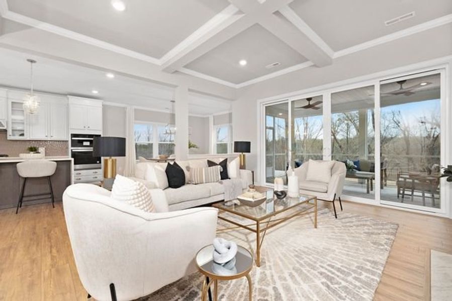 Representative furnished interior of a home built from the Kensington by True Homes in Wheatfield Estates, Statesville (Image 7).