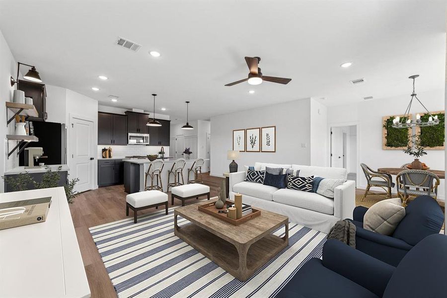 Furnished interior view inside a new home in Rolling Ridge, Van Alstyne (Image 9). Furnished interior view inside a new home in Rolling Ridge, Van Alstyne (Image 9).