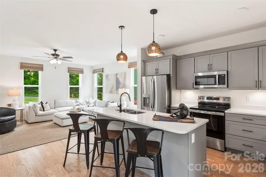 Furnished interior view inside a new home in , Asheville (Image 34). Furnished interior view inside a new home in , Asheville (Image 34).