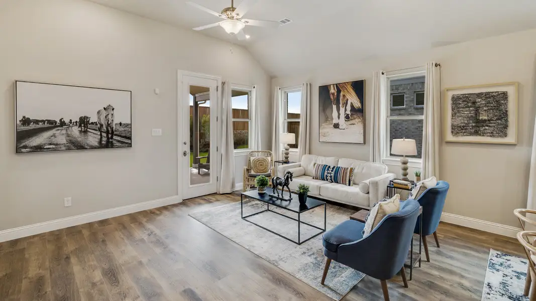 Furnished interior view inside a new home in Anna Ranch, Anna (Image 8).