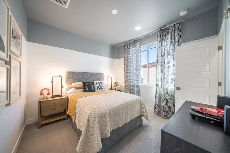 Furnished interior view inside a new home in Hawes Crossing, Mesa (Image 22). Furnished interior view inside a new home in Hawes Crossing, Mesa (Image 22).