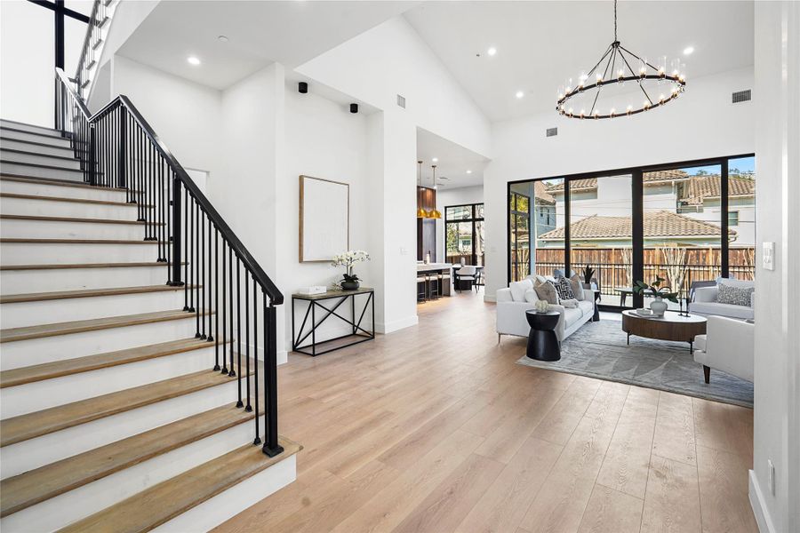 Furnished interior view inside a new home in , Bellaire (Image 34).