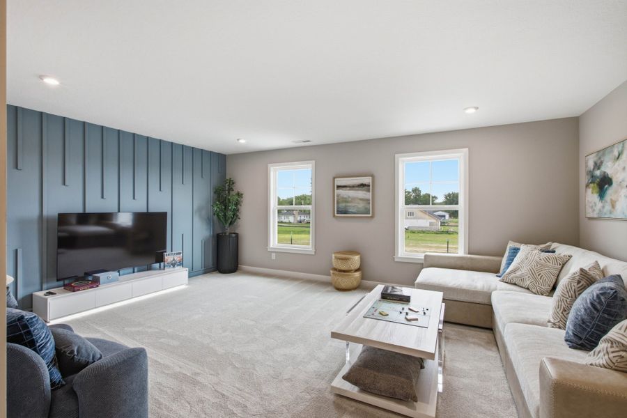 Representative furnished interior of a home built from the Jensen by Fischer Homes in Twin Lakes, Hoschton (Image 17).