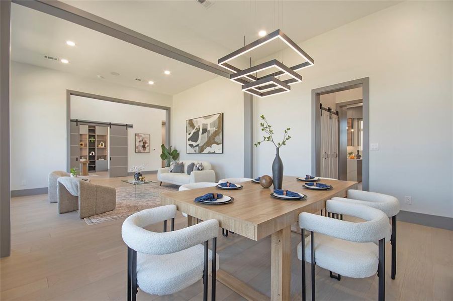 Furnished interior view inside a new home in , Heath (Image 28).