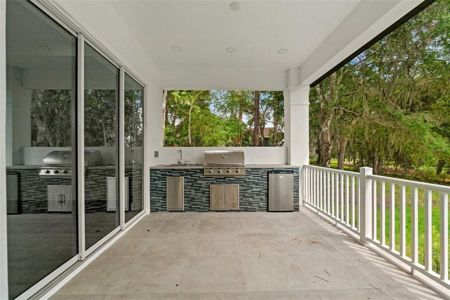 Exterior details and patio area of a home in Southern Hills Plantation, Brooksville (Image 31).