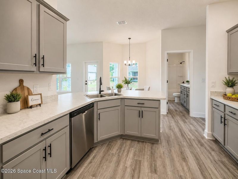 Furnished interior view inside a new home in Palm Bay, Palm Bay (Image 6). Furnished interior view inside a new home in Palm Bay, Palm Bay (Image 6).