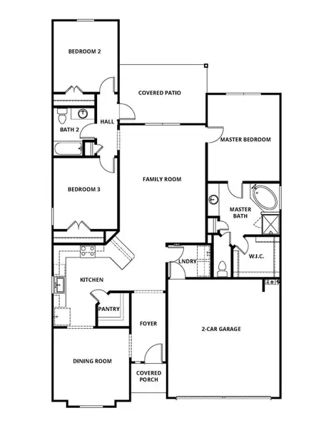 2D floor plan layout of this home in Lago Mar, Texas City, TX (Image 2). 2D floor plan layout of this home in Lago Mar, Texas City, TX (Image 2).