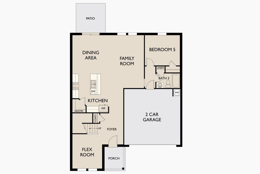 2D floor plan layout for the Galileo by Starlight Homes in Brookshire at Legacy Hills, Celina, TX (Image 4). 2D floor plan layout for the Galileo by Starlight Homes in Brookshire at Legacy Hills, Celina, TX (Image 4).