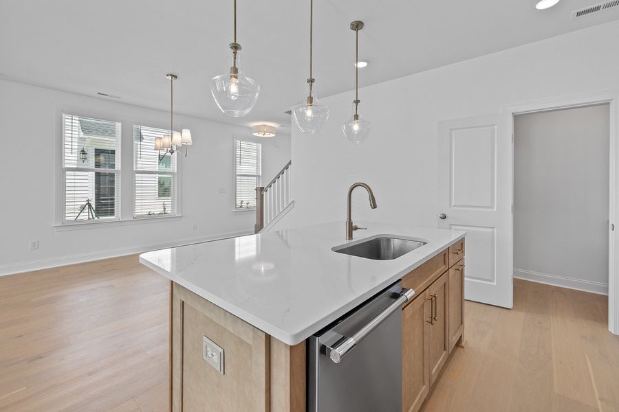 Representative furnished interior of a home built from the The Juniper by RobuckHomes in Kennebec Crossing, Angier (Image 12).