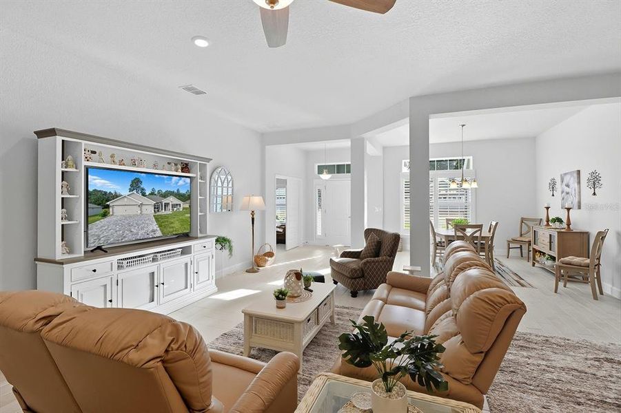 Furnished interior view inside a new home in , Dunnellon (Image 14).