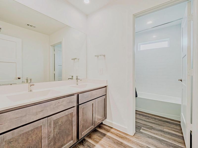 Furnished interior view inside a new home in , Katy (Image 28).