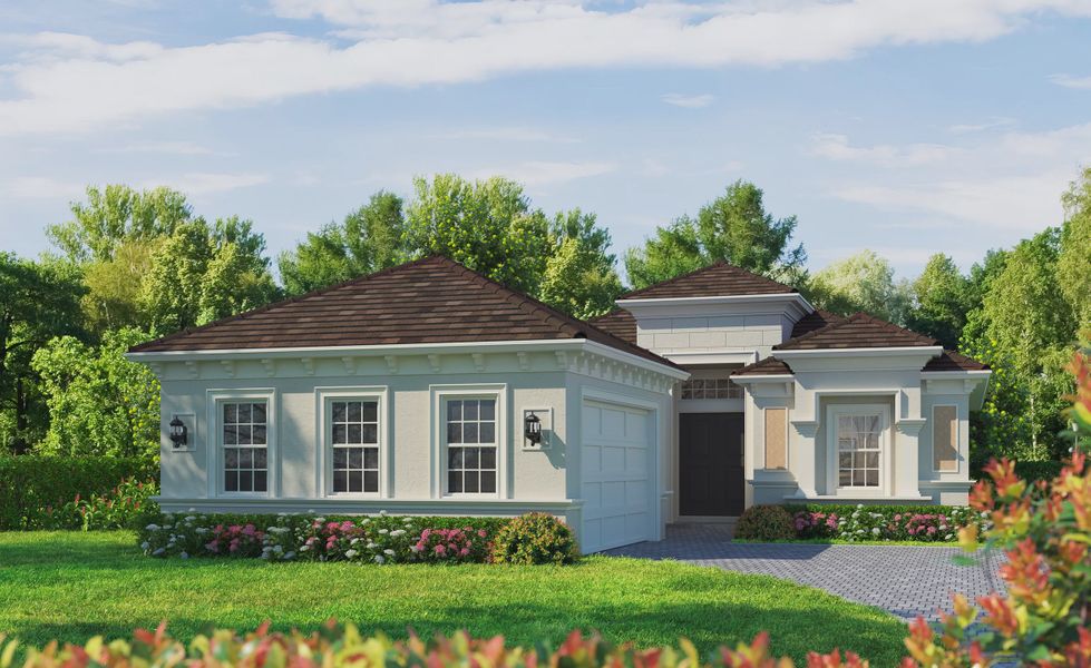 Representative exterior photo of a completed home built from the Avina - Classic Series | 50' Wide Lots by ICI Homes in The Conservatory at Hammock Beach, Palm Coast, FL (Image 1).