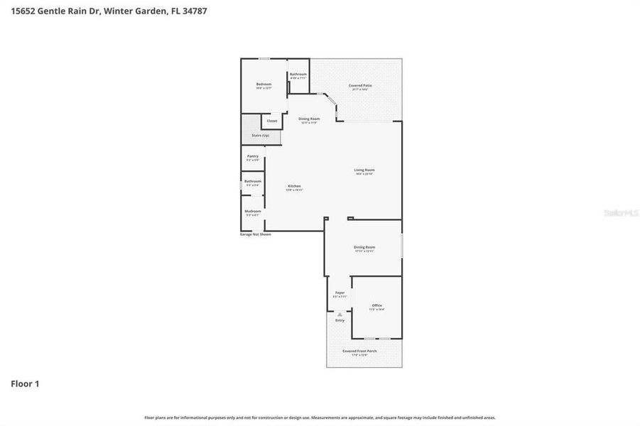 2D floor plan layout of this home in , Winter Garden, FL (Image 36).