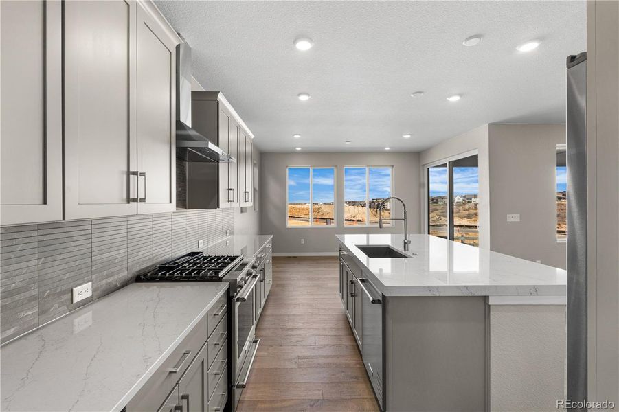 Furnished interior view inside a new home in Portrait at The Canyons, Castle Pines (Image 14).