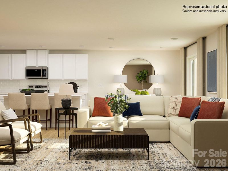 Furnished interior view inside a new home in Bakers Creek, Kannapolis (Image 9).