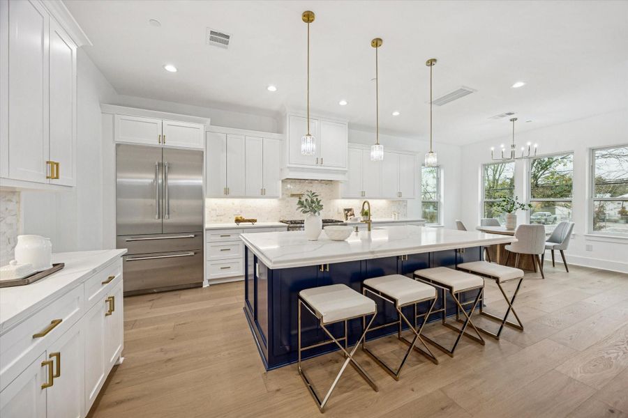 Furnished interior view inside a new home in , Bellaire (Image 12).