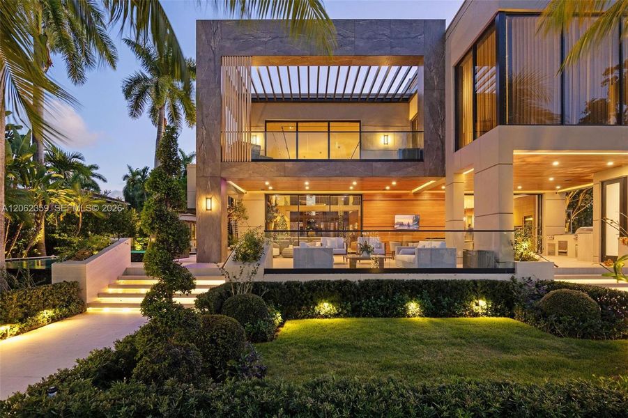 Exterior details and patio area of a home in , Miami (Image 25). Exterior details and patio area of a home in , Miami (Image 25).