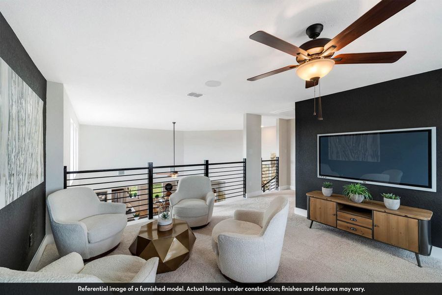 Furnished interior view inside a new home in Caney Mills, Conroe (Image 25).