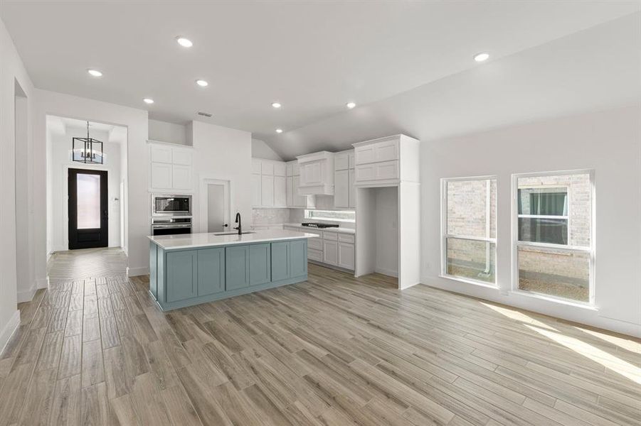 Furnished interior view inside a new home in Valencia on The Lake, Little Elm (Image 9).