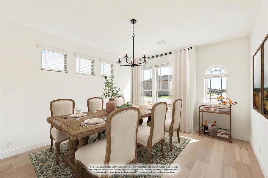 Furnished interior view inside a new home in Timberbrook 3B-4A, Justin (Image 12).