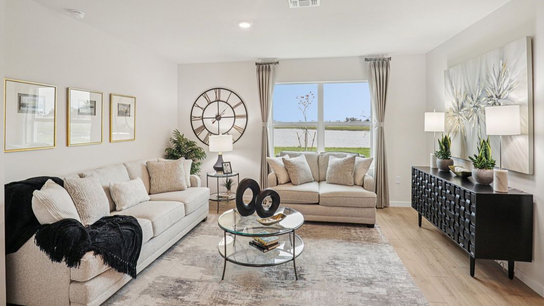 Furnished interior view inside a new home in Magnolia Landing Express, Fort Myers (Image 4).