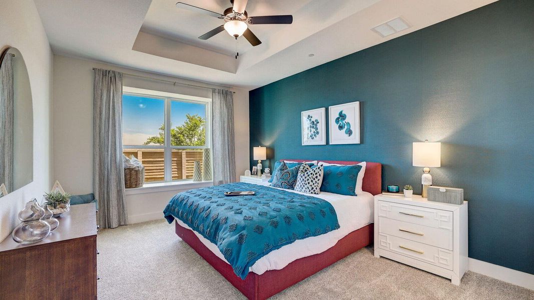 Furnished interior view inside a new home in Center 45, Round Rock (Image 15).