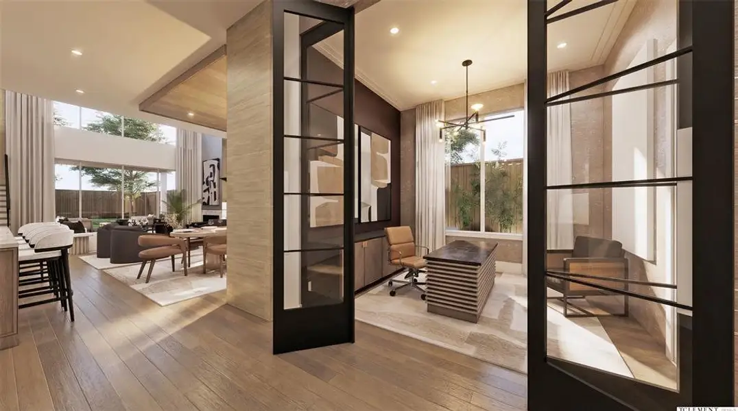 Furnished interior view inside a new home in , Dallas (Image 3).