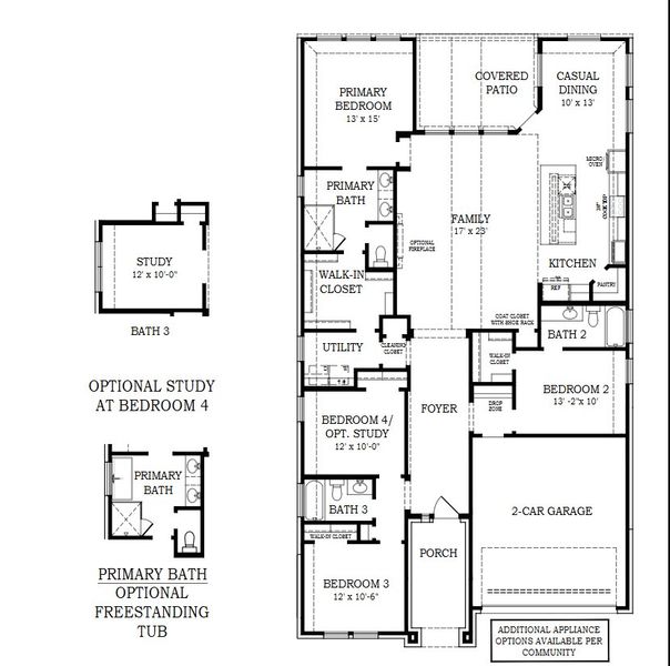 2D floor plan layout for the Brooks – 55′ Lot by Chesmar Homes in Attwater, Waller, TX (Image 3). 2D floor plan layout for the Brooks – 55′ Lot by Chesmar Homes in Attwater, Waller, TX (Image 3).