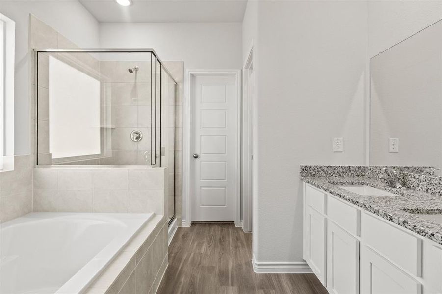 Furnished interior view inside a new home in Retreat at Fossil Creek, Fort Worth (Image 7). Furnished interior view inside a new home in Retreat at Fossil Creek, Fort Worth (Image 7).