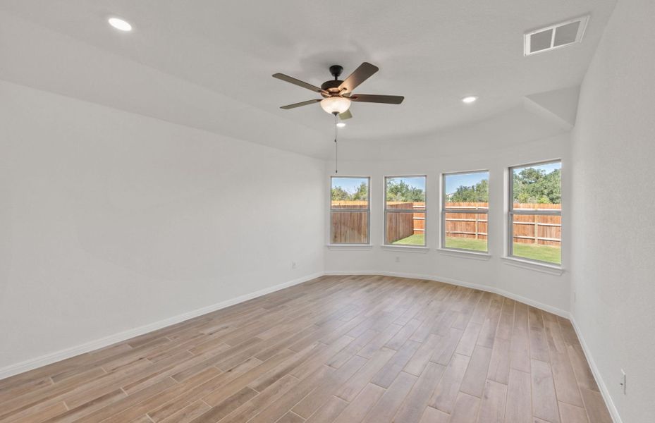 Spacious, unfurnished interior of a new home in Saddleback at Santa Rita Ranch, Liberty Hill (Image 41). Spacious, unfurnished interior of a new home in Saddleback at Santa Rita Ranch, Liberty Hill (Image 41).