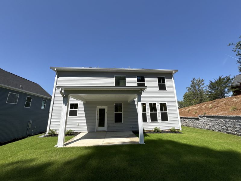 Exterior details and patio area of a home in Forrest Bluff, North Augusta (Image 4).