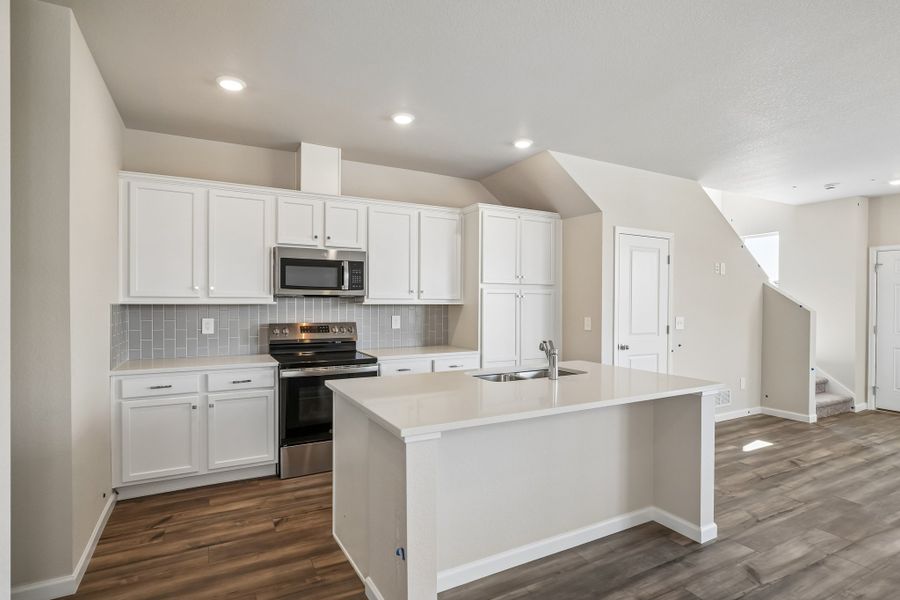 Furnished interior view inside a new home in Pintail Commons at Johnstown Village, Johnstown (Image 5).