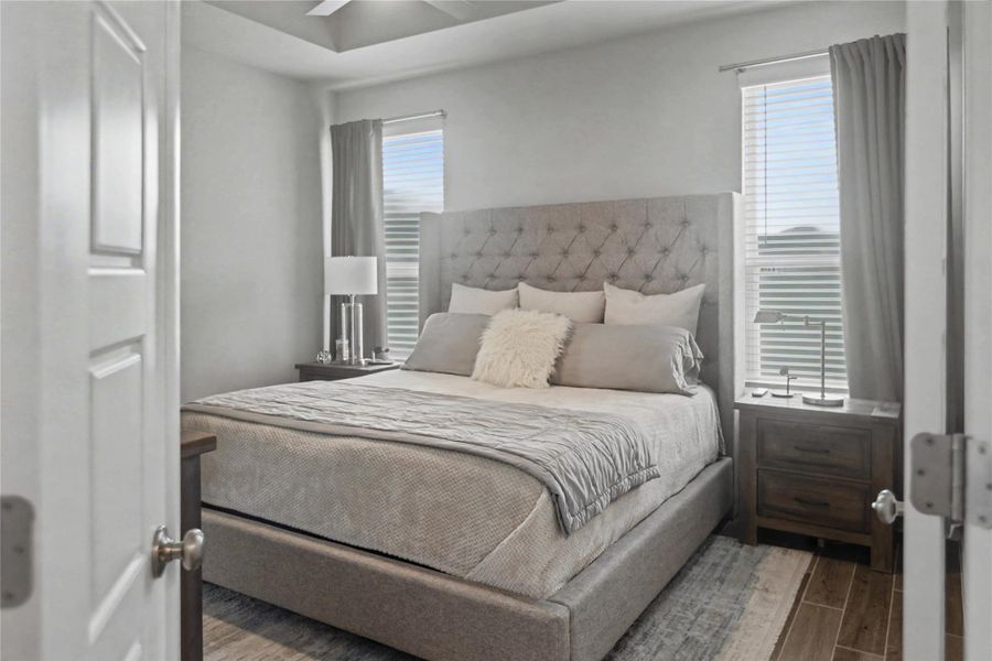 Furnished interior view inside a new home in August Fields, New Braunfels (Image 10).