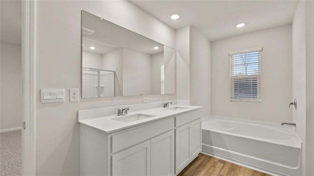 Furnished interior view inside a new home in Brooks Station, Dacula (Image 3).