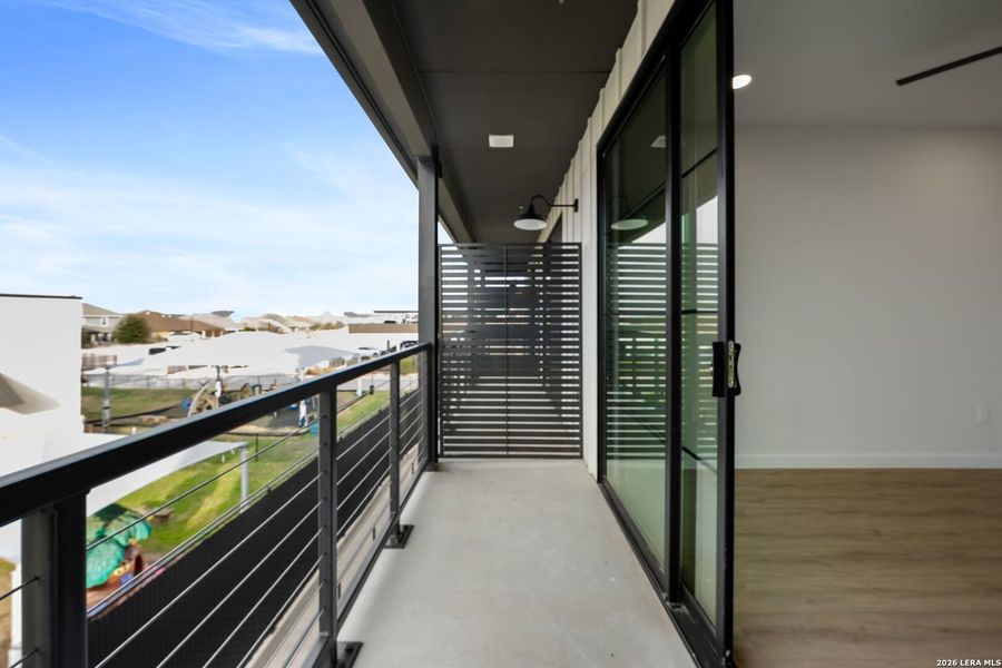Exterior details and patio area of a home in , New Braunfels (Image 23).