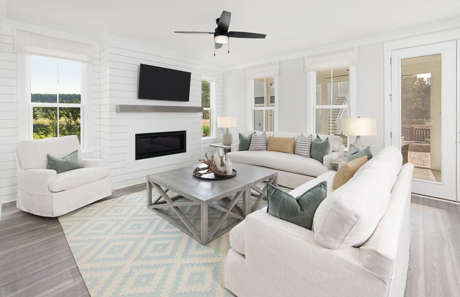 Representative furnished interior of a home built from the Primrose by Pulte Homes in Long Savanna, Charleston (Image 12).
