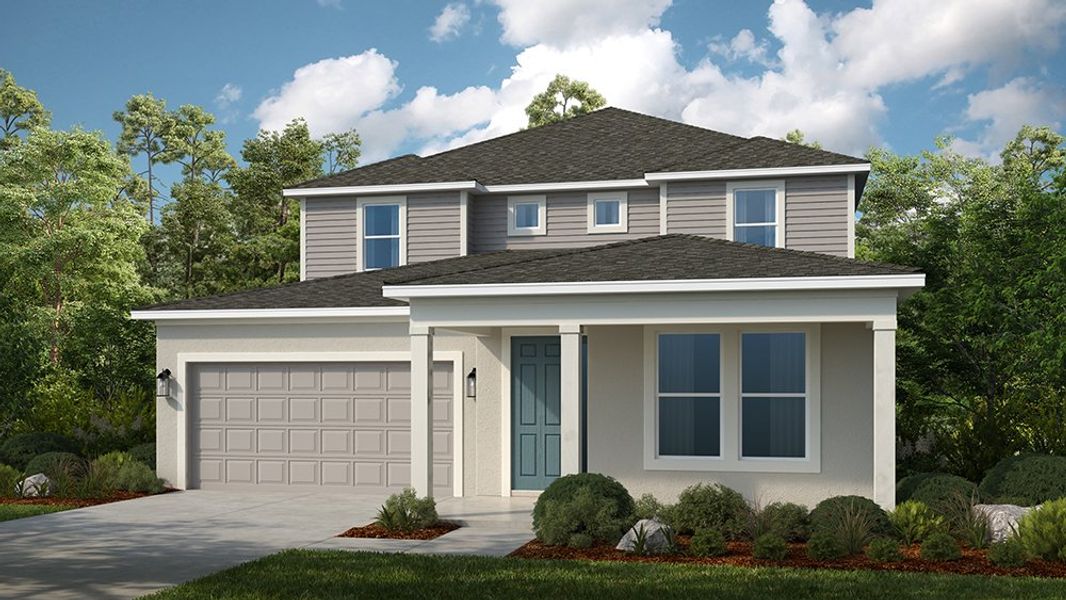 Representative exterior photo of a completed home built from the Tybee by Taylor Morrison in Firethorn, Parrish, FL (Image 8).