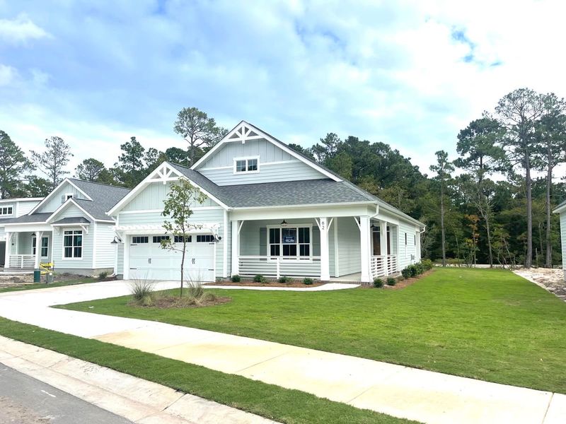 Representative exterior photo of a completed home built from the Jamestown by Bill Clark Homes in Osprey Landing, Southport, NC (Image 8).