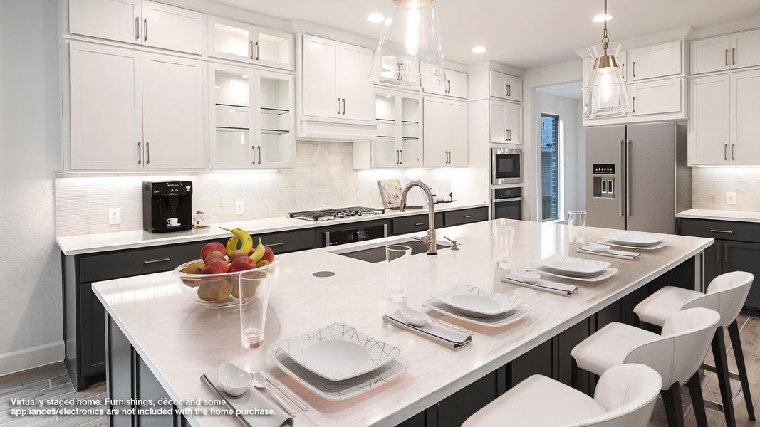 Furnished interior view inside a new home in Hidden Canyon 55', San Antonio (Image 6).